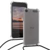 Husa pentru Apple iPod Touch 6th/iPod Touch 7th, Kwmobile, Transparent/Negru, Silicon, 53423.01