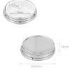 Set 2 Cutii pentru pastile cu 3 compartimente, Kwmobile, Argintiu, Otel, 53476.01