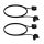 Set 2 Curele pentru casti Samsung Galaxy Buds/Galaxy Buds Plus, Kwmobile, Negru, Silicon, 53474.01