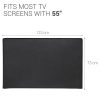 Husa de praf pentru televizor 55 inch, Kwmobile, Negru, Textil, 51703.01