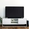 Husa de praf pentru televizor 65 inch, Kwmobile, Negru, Textil, 51704.01