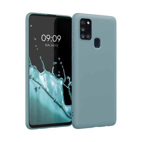 Husa Samsung Galaxy A21s, Silicon, Albastru, 52494.207