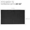 Husa de praf pentru televizor 49-50 inch, Kwmobile, Negru, Textil, 51702.01