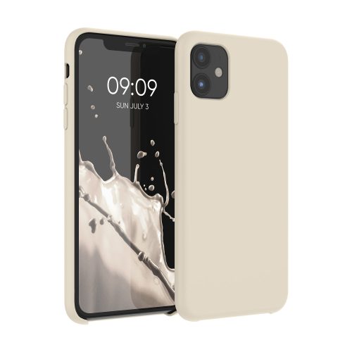 Husa Apple iPhone 11, Silicon, Crem, 49724.210