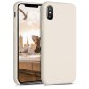 Husa Apple iPhone X / iPhone XS, Silicon, Crem, 46313.210