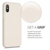 Husa Apple iPhone X / iPhone XS, Silicon, Crem, 46313.210