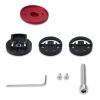 Suport bicicleta pentru gps Garmin Bryton Rider/CatEye/Edge, Kwmobile, Negru/Rosu, Metal, 47556.09