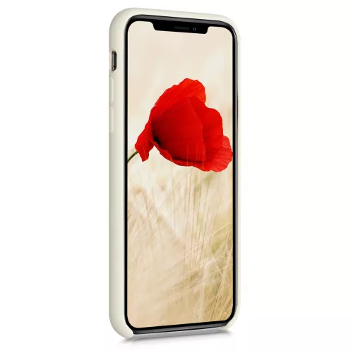 Husa Apple iPhone X / iPhone XS, Silicon, Bej, 46313.204