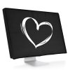 Husa pentru monitor de 24-26 inch, Kwmobile, Negru/Alb, Textil, 43618.10