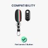 Husa Cheie Auto pentru Fiat / Lanica - 3 Butoane, Piele ecologica, Multicolor, 46923.03