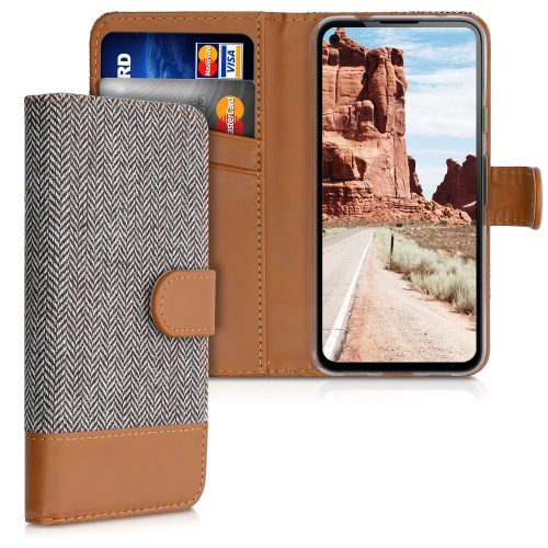 Husa Google Pixel 4a, Textil, Gri, 52250.25