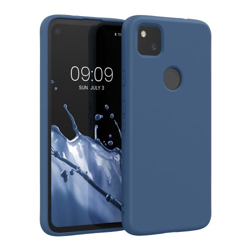 Husa Google Pixel 4a, Silicon, Albastru, 52622.17