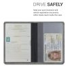 Husa pentru documente auto, Kwmobile, Gri, Piele ecologica, 51695.07