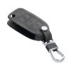 Husa Cheie Auto pentru VW / Skoda / Seat - 3 Butoane, Piele nabuc, Gri, 48570.19
