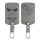 Husa Cheie Auto pentru Renault / Dacia - 4 Butoane - Keyless Go, Piele nabuc, Gri, 48568.13