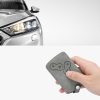 Husa Cheie Auto pentru Renault / Dacia - 4 Butoane - Keyless Go, Piele nabuc, Gri, 48568.13