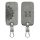 Husa Cheie Auto pentru Renault / Dacia - 4 Butoane - Keyless Go, Piele nabuc, Gri, 48565.16