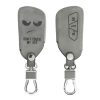 Husa Cheie Auto pentru VW - 3 Butoane, Piele nabuc, Gri, 52653.05