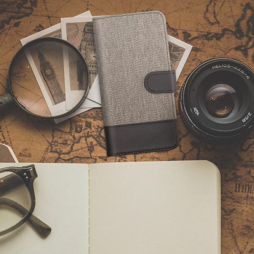 Husa Google Pixel 4a 5G, Textil, Gri, 53776.22