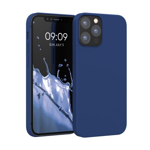Husa Apple iPhone 12 / iPhone 12 Pro, Silicon, Albastru, 52641.116