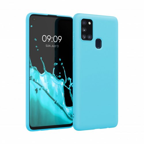 Husa Samsung Galaxy A21s, Silicon, Albastru, 52494.205