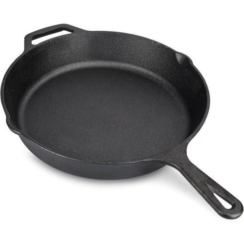 Tigaie adanca rotunda din fonta cu maner Navaris - 25 cm, 48585.01.2
