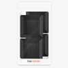 Set 4 Prize europene blank/goale, Kwmobile, Negru, Plastic, 53782.01.04