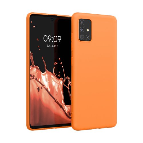 Husa Samsung Galaxy A51, Silicon, Portocaliu, 51196.150