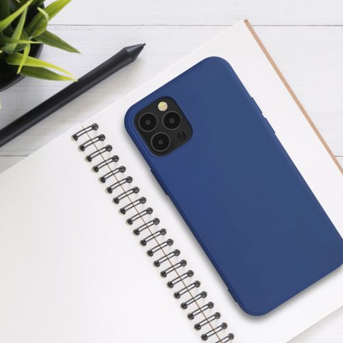 Husa Apple iPhone 12 / iPhone 12 Pro, Silicon, Albastru, 53844.116