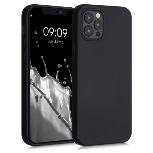 Husa Apple iPhone 12 / iPhone 12 Pro, Silicon, Negru, 53844.47