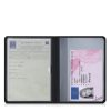 Husa pentru documente auto, Kwmobile, Negru, Piele ecologica, 53856.01