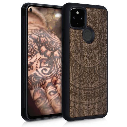 Husa Google Pixel 4a 5G, Lemn, Maro, 53901.01