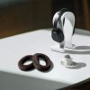 Set 2 Perne de urechi pentru casti Sennheiser HD559/HD569/HD599, Kwmobile, Maro, Textil, 47097.05