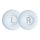Set 2 Perne de urechi pentru casti JBL Tune 600/Tune 500BT/Tune 510BT, Kwmobile, Alb, Piele ecologica, 52226.02