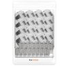 Set 16 Mufe CAT6A de 10 Gbit pentru cabluri Ethernet RJ45, Kwmobile, Gri, Metal, 47696.16