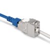 Set 48 Mufe CAT6A de 10 Gbit pentru cabluri Ethernet RJ45, Kwmobile, Argintiu, Metal, 45358.48