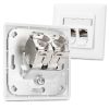 Set 48 Mufe CAT6A de 10 Gbit pentru cabluri Ethernet RJ45, Kwmobile, Argintiu, Metal, 45358.48