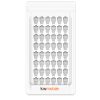 Set 48 Mufe CAT6A de 10 Gbit pentru cabluri Ethernet RJ45, Kwmobile, Argintiu, Metal, 45358.48