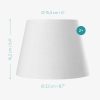 Set 2 x Abajur modern de in Navaris, 22 cm, corp E27, Alb, 53997.02.40