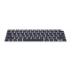 Husa pentru tastatura Apple MacBook Air 13.3" (2018-2020), Kwmobile, Negru, Silicon, 53982.01
