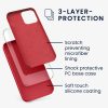 Husa Apple iPhone 12 / iPhone 12 Pro, Silicon, Rosu, 52641.208