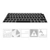 Husa pentru tastatura Apple MacBook Air 13.3" (2018-2020), Kwmobile, Negru, Silicon, 53986.01