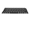 Husa pentru tastatura Apple MacBook Air 13.3" (2018-2020), Kwmobile, Negru, Silicon, 53986.01