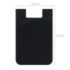 Set 3 Huse card bancar pentru telefon, Kwmobile, Negru, Silicon, 49594.02