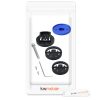 Suport bicicleta pentru gps Garmin Bryton Rider/CatEye/Edge, Kwmobile, Negru/Albastru, Metal, 47556.04