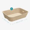 Set 5 litiere Navaris pentru pisici de unica folosinta, carton, 54043.05