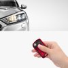 Husa Cheie Auto pentru VW / Skoda / Seat - 3 Butoane, kwmobile, Silicon, Rosu / Negru, 54022.03