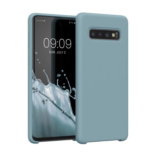 Husa Samsung Galaxy S10, Silicon, Albastru, 47732.206