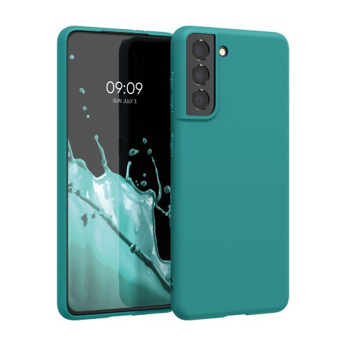 Husa Samsung Galaxy S21, Silicon, Verde, 54055.57