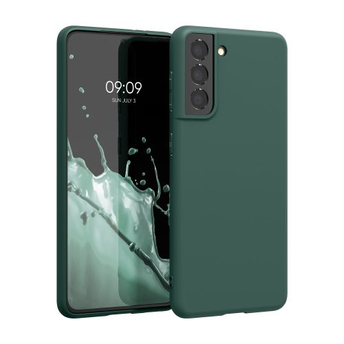 Husa Samsung Galaxy S21, Silicon, Verde, 54055.169